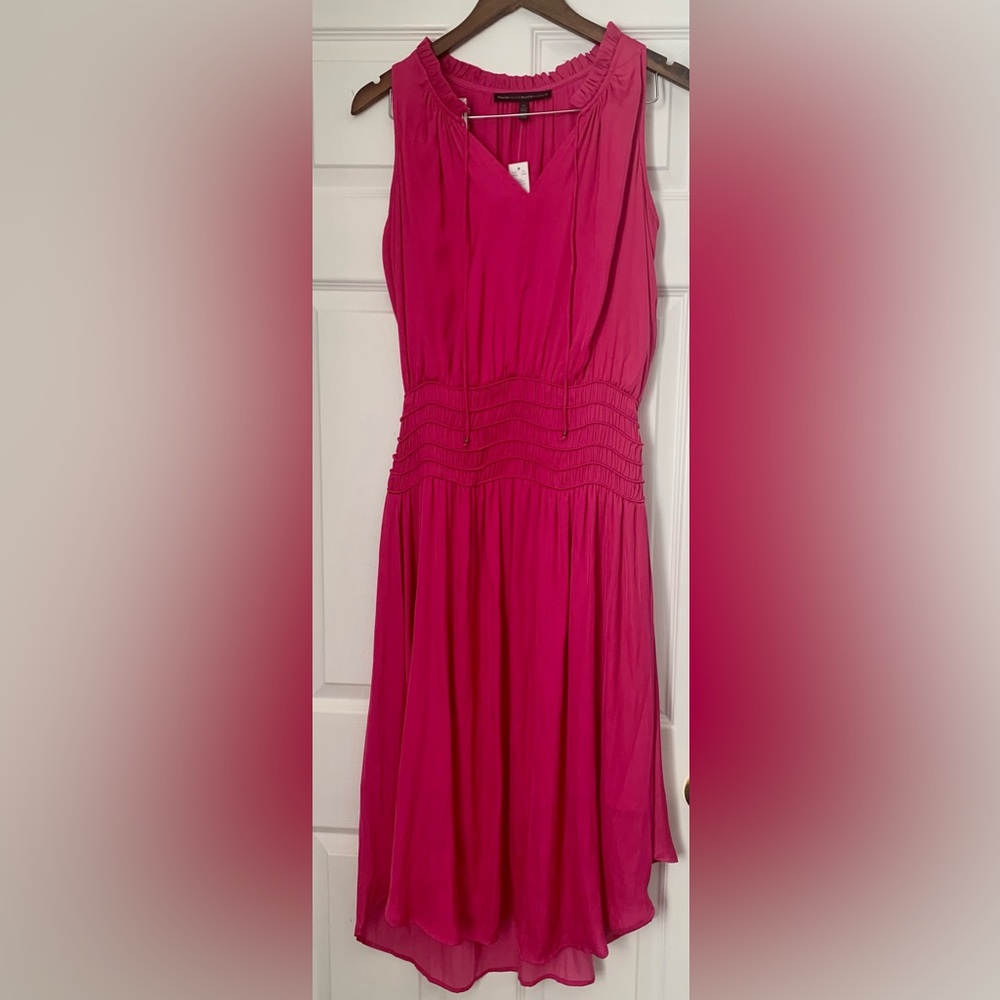 White House Black Market fuchsia maxi dress NWT
